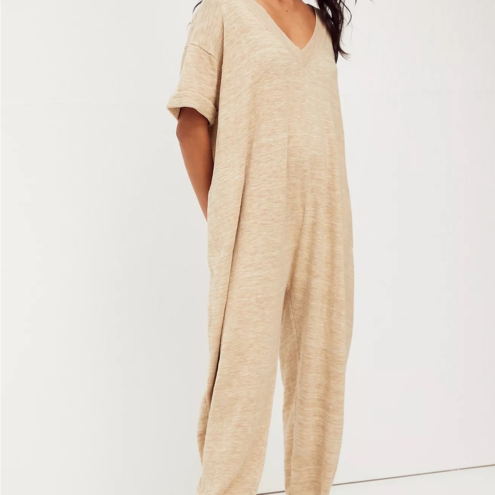 Free People Beach Everday Sweater One Piece Jumpsuit XL NWT - Picture 4 of 5